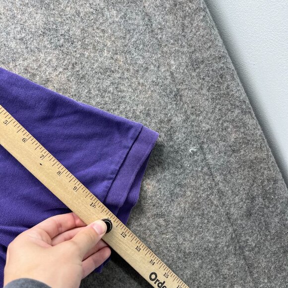 Brooks Brothers Polo Shirt Mens XL Purple 346 Mesh Preppy Dress Original Fit - Picture 3 of 12